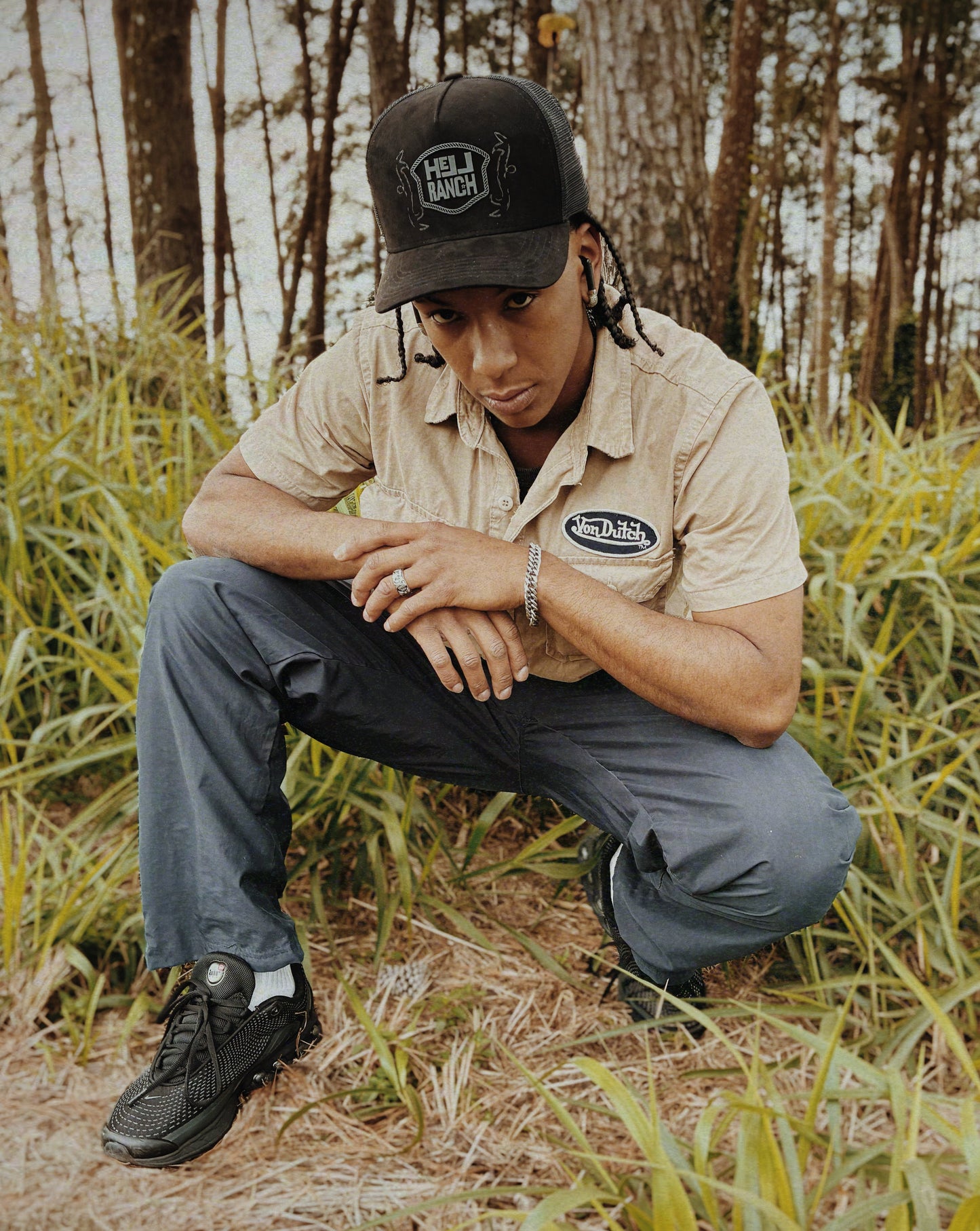 Trucker Hat "Black Suede"