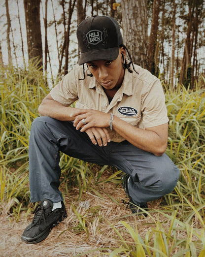 Trucker Hat "Black Suede"