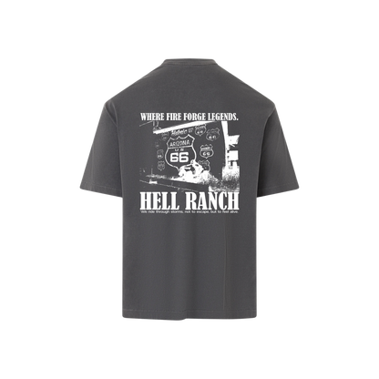 Oversized Tee Boxy "Where Fire Forge Legends."