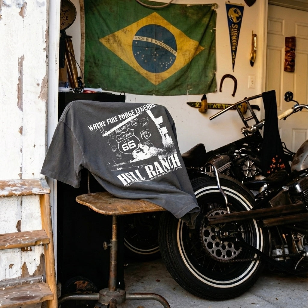 Oversized Tee Boxy "Where Fire Forge Legends."